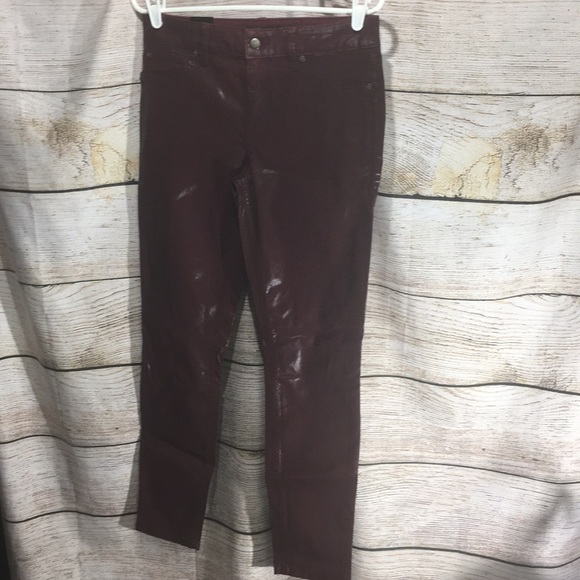 Level 99 Denim - Burgundy Vegan Leather fake leather 28 level 99